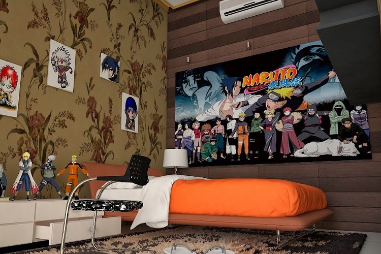 Подростковая комната с элементами аниме